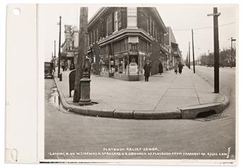 EDGAR E. RUTTER (1883-1964) and others Group of Brooklyn industrial and neighborhood photographs. 1916-1966 and undated.